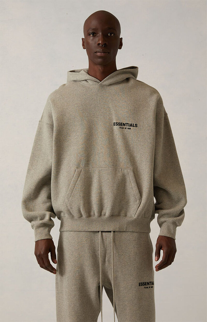 Hoodie Fear Of God Essentials "Dark Oatmeal" - Image 2