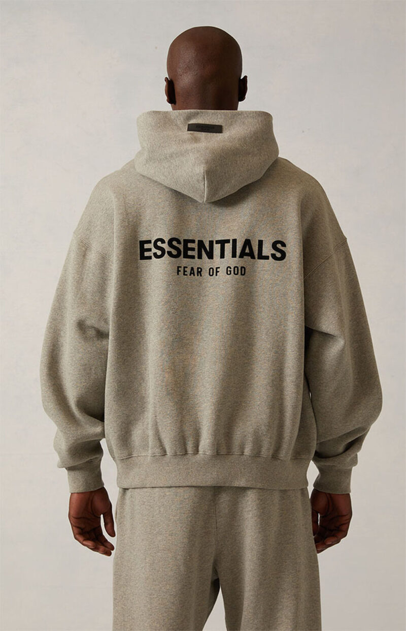 Hoodie Fear Of God Essentials "Dark Oatmeal" - Image 3