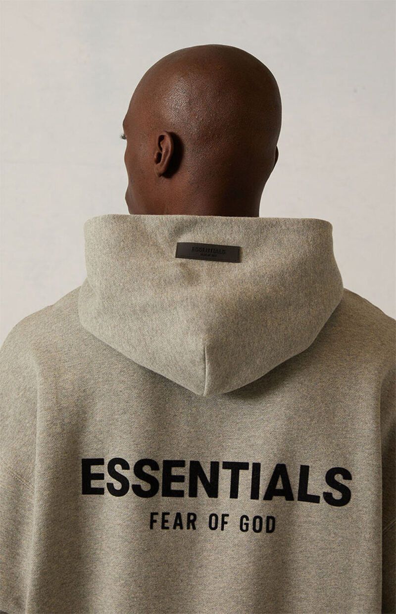 Hoodie Fear Of God Essentials "Dark Oatmeal" - Image 4