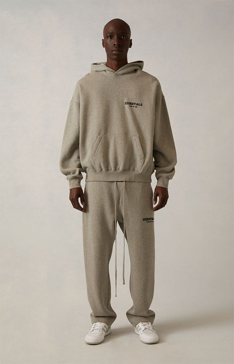 Hoodie Fear Of God Essentials "Dark Oatmeal" - Image 6