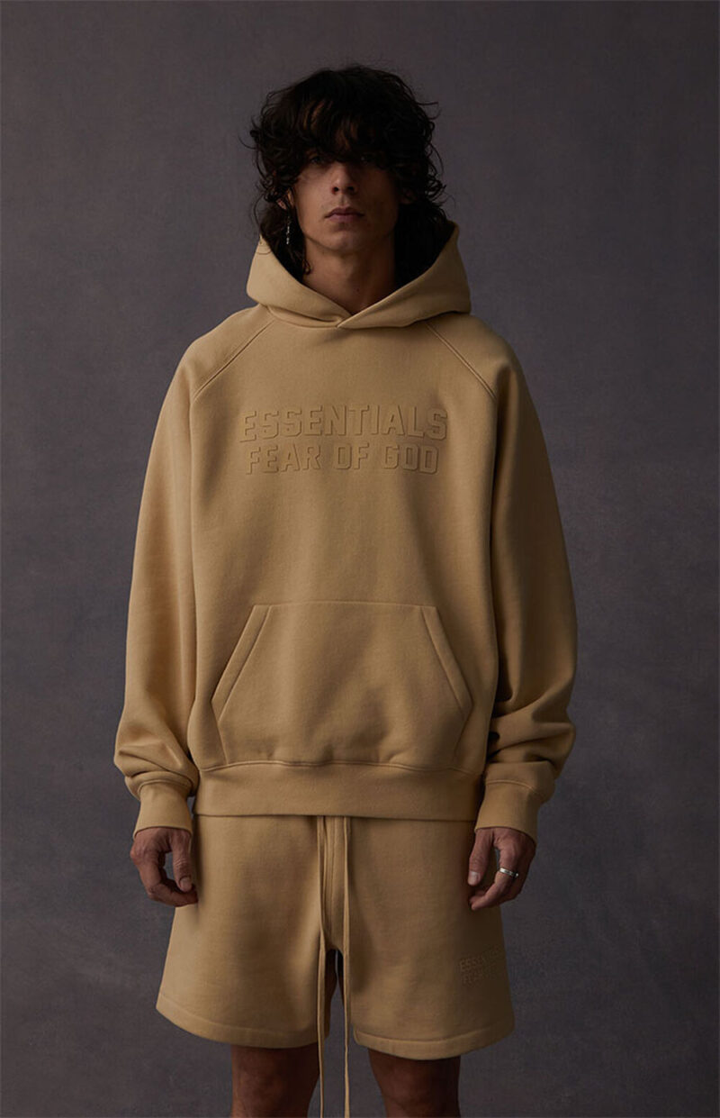 Hoodie Fear Of God Essentials "Sand" - Image 2