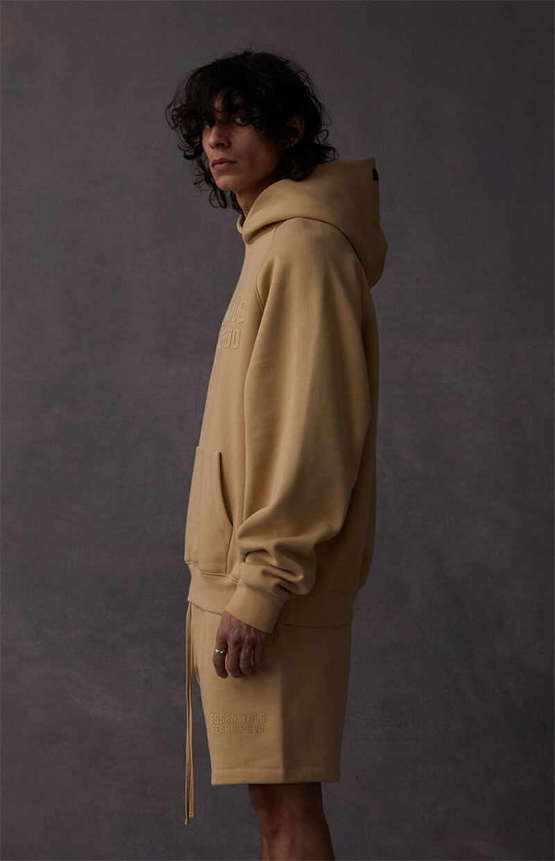 Hoodie Fear Of God Essentials "Sand" - Image 4
