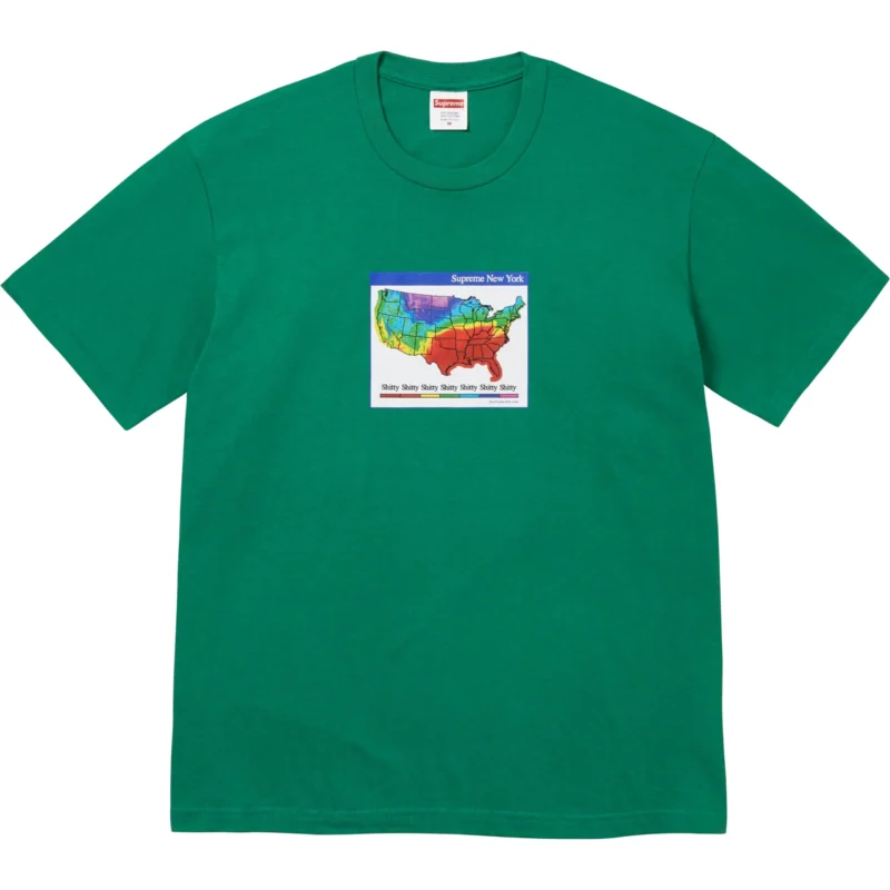 Remera Supreme "Weather Green"