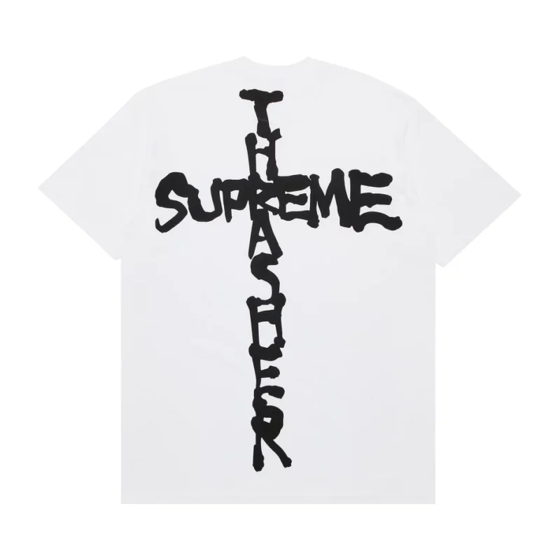 Remera Supreme x Thrasher "Cross Blanca"