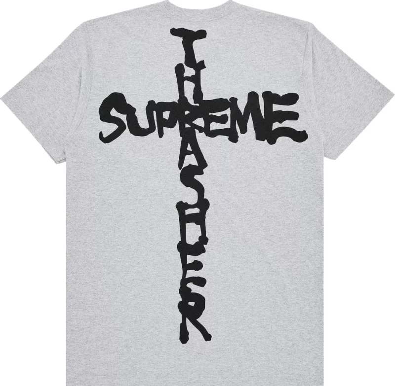 Remera Supreme x Thrasher "Cross Gris"