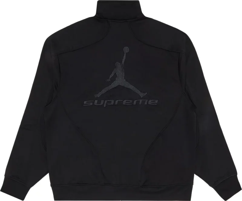 Campera Supreme x Jordan "Tricot Black"