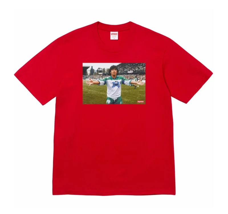 Remera Supreme x Maradona "Roja"